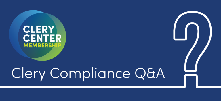 Clery Center - Clery Compliance Q&A